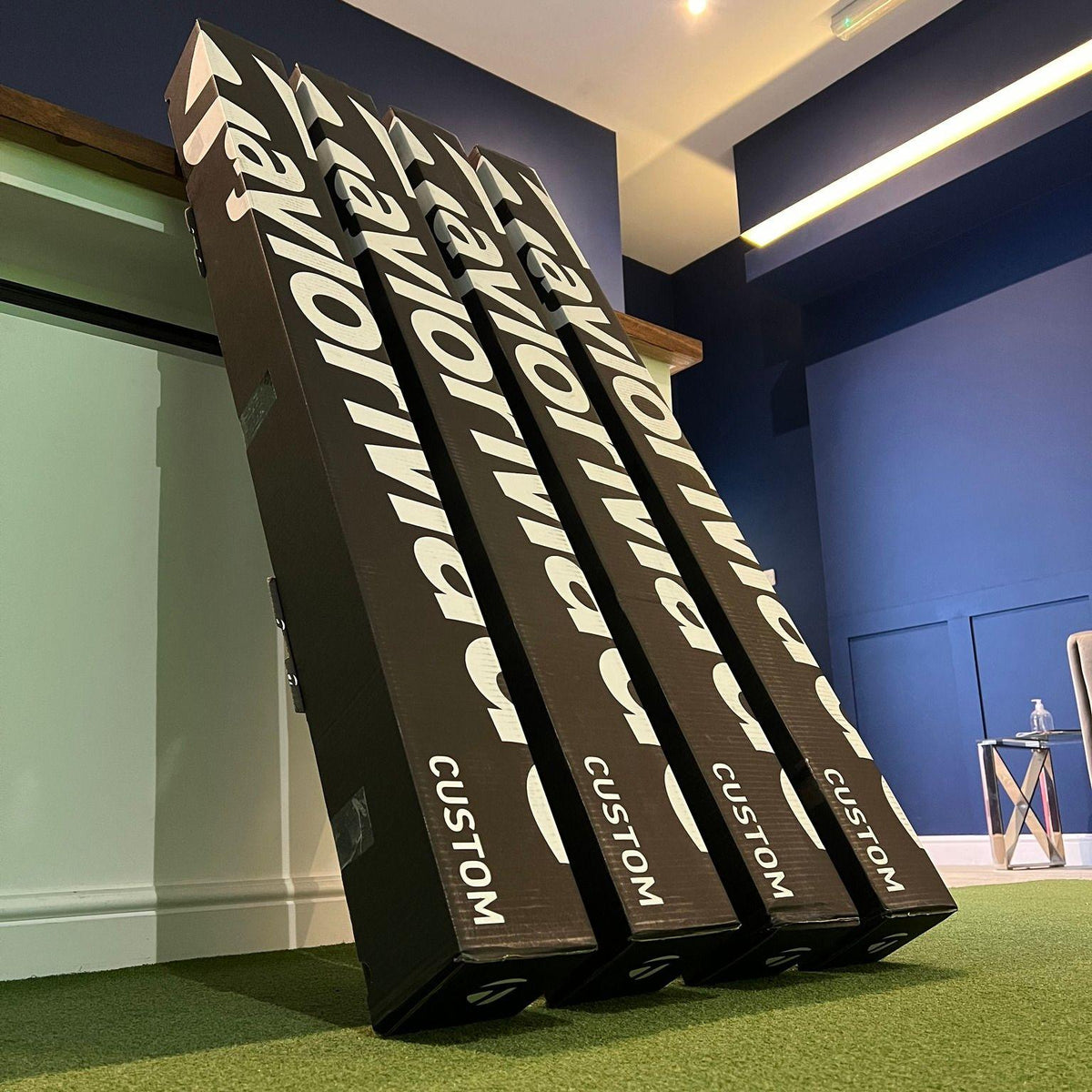 Custom-fitted golf clubs ready for collection at AS Golf