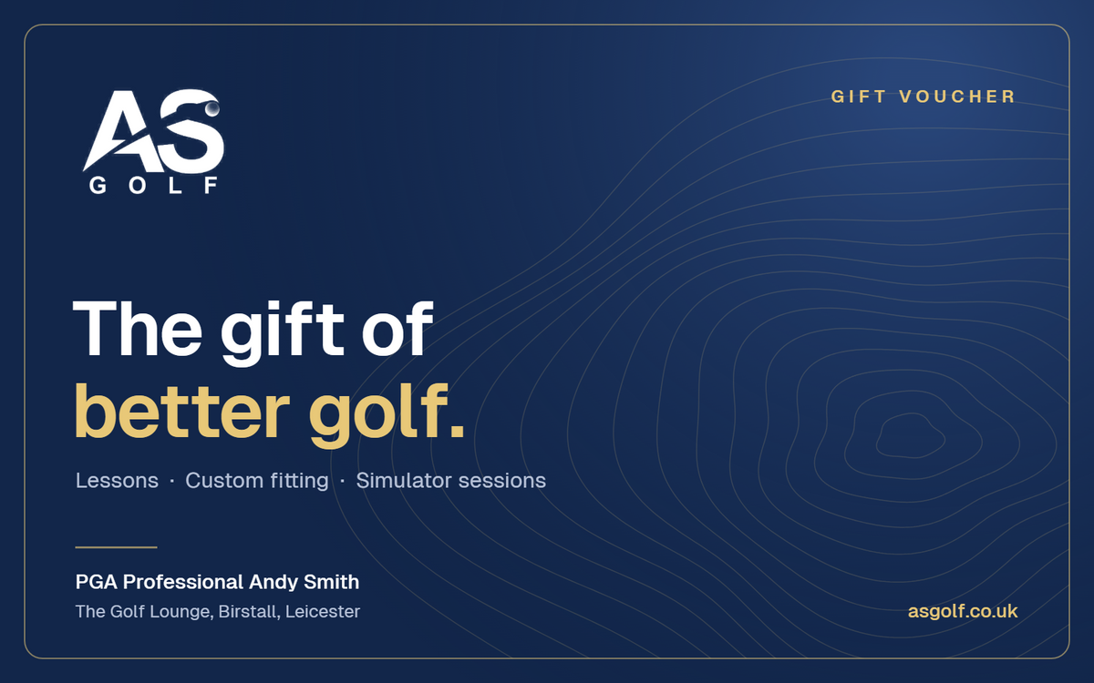 AS Golf gift voucher: the gift of better golf